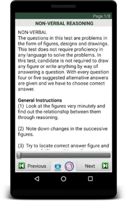 Nonverbal Reasoning (eBook) android App screenshot 8